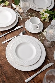 Kit Prato Sobremesa Tramontina Ingrid 21cm em Porcelana Decorada - 6 Peças - imagem 2