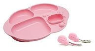Kit Alimentação Infantil com 4 Divisórias Porquinho Rosa - Marcus e Marcus - imagem 2