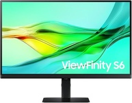 Monitor Samsung Viewfinity S6, 27", QHD, Display Port, ajuste de altura,USB-C (90W), USB Hub, HDMI, preto - imagem 1