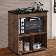 Kit Cozinha Cooktop + Balcão 1 Porta - imagem 2