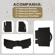 Kit Tapetes Internos + Porta Malas Novo Onix Hatch Turbo 2021-2024 - Proteção Impermeável - imagem 5
