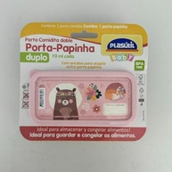 Porta Papinha Duplo com Encaixe Bichinhos Rosa Menina 70ml - Praticidade e Estilo para Refeições Baby - imagem 5
