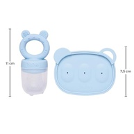 Kit Porta-Frutinhas e Forminha em Silicone Azul - Ideal para Introdução Alimentar - imagem 3