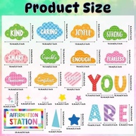 Adesivos Motivacionais Coloridos para Porta - Frases Inspiradoras Autoadesivas para Quarto, Sala de Aula e Brinquedoteca - imagem 3