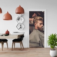 Adesivo Decorativo para Porta de Salão de Beleza e Barbearia - Design Profissional - imagem 5