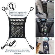 Organizador de Carro Premium: Rede Porta Treco Essencial para Viagens Tranquilas - imagem 2