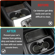 Forro de Console Central e Porta-Copos para Honda HR-V 2023-2026: Proteção e Estilo Antiderrapante - imagem 3