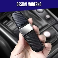 Clip Porta Óculos para Carro: Segurança e Organização no Quebra-Sol (Preto) - imagem 3