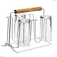 Porta Copos Arthi Branco 6 Copos – Secador Prático e Elegante - imagem 1