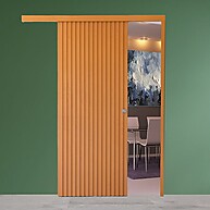 Porta de Correr Ripada 210x82cm: Elegância e Praticidade - imagem 1