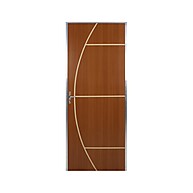 Porta de Madeira Lisa 212x85cm com Batente de Alumínio – Elegância e Durabilidade - imagem 1