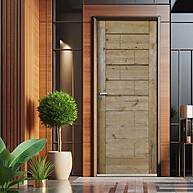 Porta de Madeira Maciça Ekos: Elegância e Segurança - imagem 1