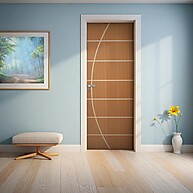 Porta de Madeira Mogno 210x90cm: Beleza e Durabilidade - imagem 1