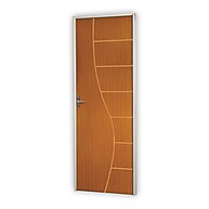 Porta de Madeira Mogno 212x85cm: Beleza e Segurança - imagem 1