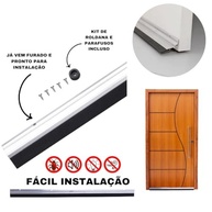 Rodo Veda Porta de Alumínio com Borracha - Vedação Eficiente 80cm - imagem 4