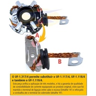 Porta Escova Motor Partida: Peugeot Partner 1999-2018 - imagem 1