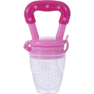 Pimpolho Porta-Frutinha Haste Triangular Rosa - Silicone Macio e Seguro para Bebês - imagem 2