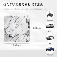 Organizador Porta-luvas Universal Ziciner: Mantenha Documentos do Carro Seguros e Acessíveis (Preto Mármore) - imagem 3