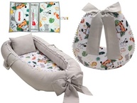 Kit Completo para Bebê Menino Safari - Almofada Amamentação, Ninho Redutor e Porta Fralda - imagem 2