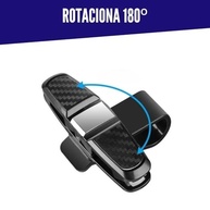 Clip Porta Óculos Carro Premium: Segurança e Estilo no Quebra-Sol (2un Preto) - imagem 5