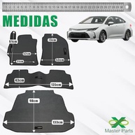 Tapete de Borracha Premium para Toyota Corolla 2020-2025: Proteção Total Traseira e Porta-Malas - imagem 4