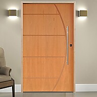 Porta Pivotante 210x120cm Imbuia com Kit Completo - imagem 1