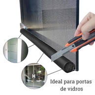 Veda Porta Preto 80cm: Proteção Total contra Insetos, Pó e Água para Blindex e Portões - imagem 3