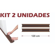 Kit 2 Protetores de Porta 120cm Preto: Adeus Insetos, Poeira e Ruído! - imagem 2