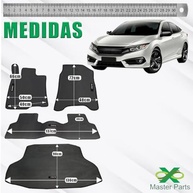 Tapete Borracha Civic 2017-2023 Traseiro Inteiriço + Porta Malas - Proteção Premium - imagem 4