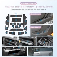 Tapetes Console e Porta Ford Ranger 2024: Proteção e Estilo em Silicone Premium (Preto, Branco, Azul, Vermelho) - imagem 5
