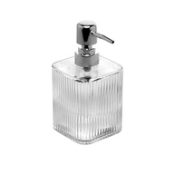Porta Sabonete Líquido Lyor de Vidro Lines 420ml: Elegância e Organização no Banheiro - imagem 1