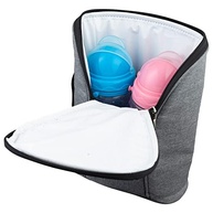 Bolsa Térmica Porta Mamadeiras para Bebê Cinza - Isolamento Ideal para Refeições e Lanches - imagem 4