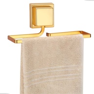 Porta Toalha de Rosto Sem Furo Dourado Arthi – Fixação Fácil - imagem 1