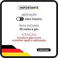 Par Amortecedor Mola Gás Porta Malas Vidro Hyundai Tucson 2005-2016 - imagem 5