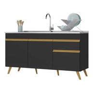 Balcão de Cozinha Veneza 150cm com 3 Portas e 1 Gaveta - Design Moderno e Acabamento Premium - imagem 1