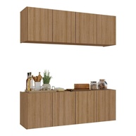Kit Armário de Cozinha com 8 Portas Rustic - Design Moderno e Resistente - imagem 1