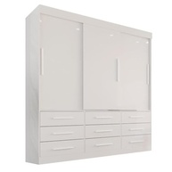 Guarda-Roupa Casal 3 Portas 9 Gavetas Luana Sallêto - Organização e Estilo para seu Quarto - imagem 3