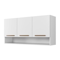 Armário Aéreo Suspenso Multiuso 3 Portas Plus Branco | Organize Espaços com Estilo e Praticidade - imagem 2