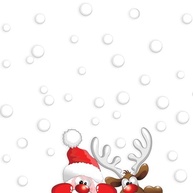 Adesivo de Natal Papai Noel, Rena e Neve - Decoração Mágica para Paredes e Portas - imagem 4