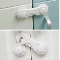 Kit 6 Travas de Segurança para Portas, Gavetas e Geladeiras - Branco | Proteja sua Casa com o Poderoso Adesivo 3M - imagem 1