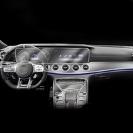 Película Protetora TPU Invisível para GPS Mercedes AMG GT 4 Portas X290 GT63 (2019-2025) - imagem 1