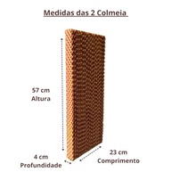 Kit Colmeia Filtro para Climatizador Portátil Amvox 90L - Painéis de Resfriamento com Alta Performance - imagem 4