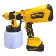 Pistola Pulverizadora de Tinta Elétrica 21V Portátil 125W com 2 Baterias Recarregáveis 1000ml –Pintura Automotiva, Paredes e Madeira - imagem 4