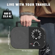 Rádio Portátil Goodes AM FM Ondas Curtas: Recepção Longo Alcance e Som Potente - imagem 4