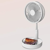 WYB Ventilador Dobrável Portátil Recarregável - 4 Velocidades, Altura Ajustável, USB, Silencioso - imagem 4