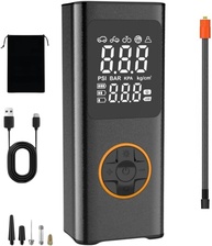 Mini Compressor de Ar Portátil USB/C: Calibrador Inteligente para Pneus de Carro, Moto e Bike - imagem 1