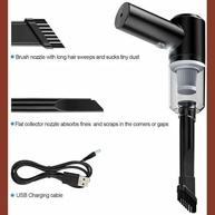Aspirador Portátil Sem Fio Automotivo Potente 120W com Filtro HEPA - Limpeza Rápida para Carro e Casa - imagem 4
