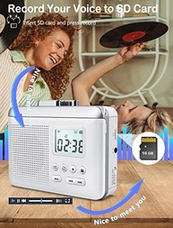Walkman Portátil: Converta Suas Fitas Cassete para MP3 com Cartão SD e Bateria de Longa Duração - imagem 5