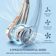 Ventilador de Pescoço Portátil Silencioso com Resfriamento 360° - Leve, Confortável e Versátil - imagem 4