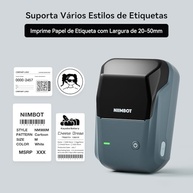 B1 Etiquetadora, Impressora Térmica Bluetooth Portátil, Rotuladora de Etiquetas Adesivas para Casa, Escritório, Cozinha e Escola, 2 Polegadas com Etiquetas de 50 * 30mm, Azul - imagem 2